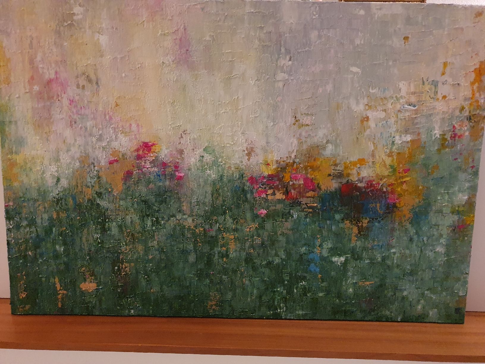 Dipinti: Abstract Painting - Green Field. – Nuovo (secondo la descrizione) da Klingnau venduto da Soldekorarte 3