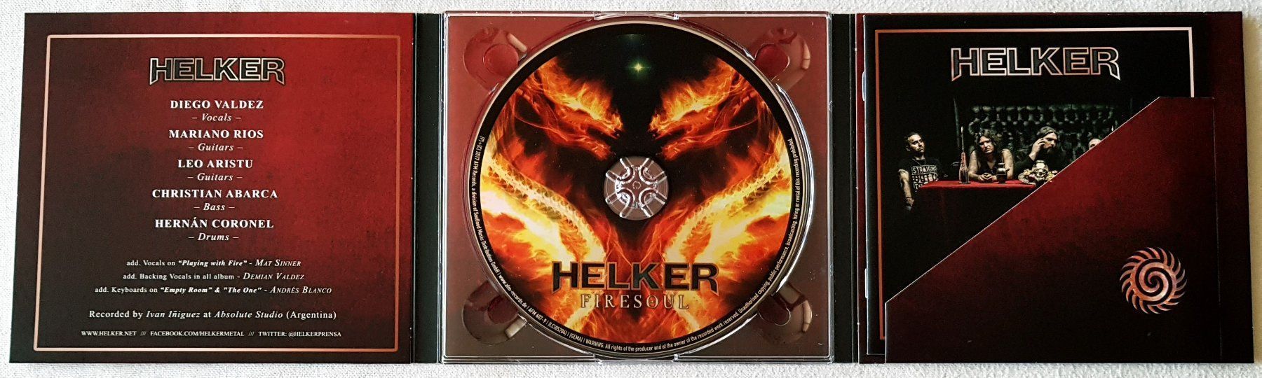 CDs: Helker – Firesoul - CD - Digipak - 2017 - First Press - – D'occasion à Uster par Zardodel 4