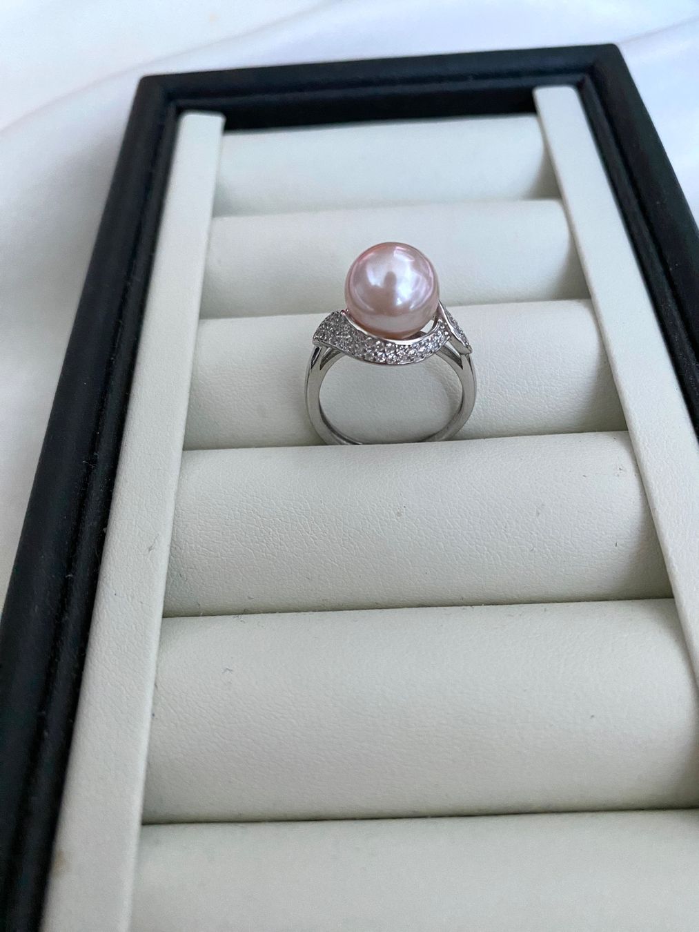 Anelli: 10mm Top Glanz Süsswasser Perle Ring – Nuovo e nell'imballaggio originale da Sarnen venduto da yingsperlen 1