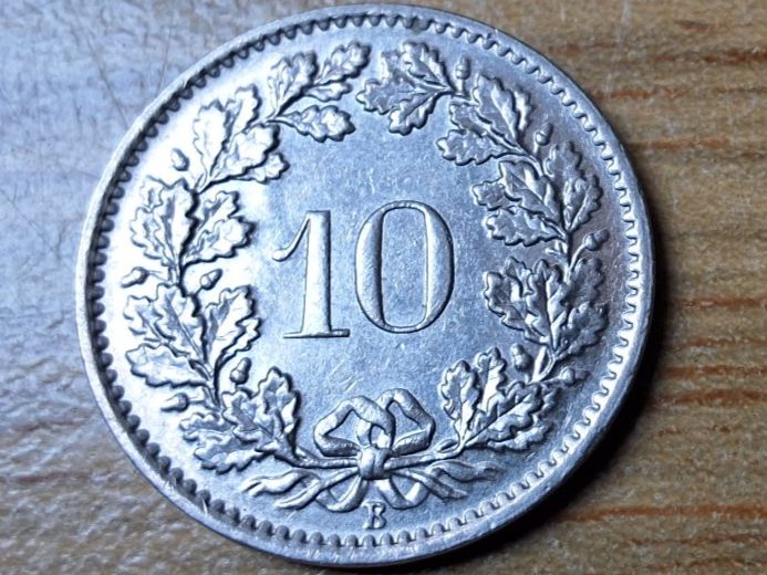 Tutti le monete: 10 Rappen 1966 - fast unzirkuliert! – Usato da Münchenstein venduto da purbach1 1