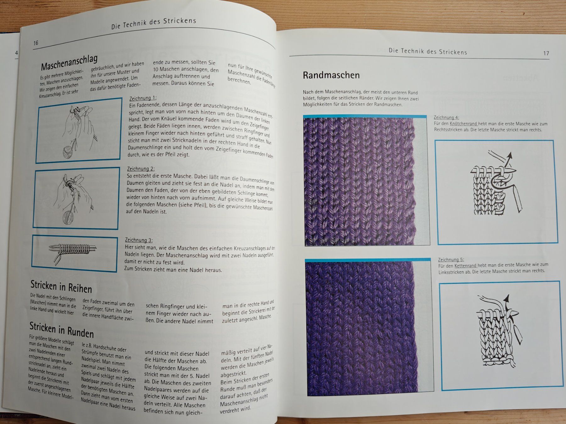 Libri: Ich lerne Stricken - 100 Muster (Bechtermünz 1999) – Usato da Muttenz venduto da Negnuja 2