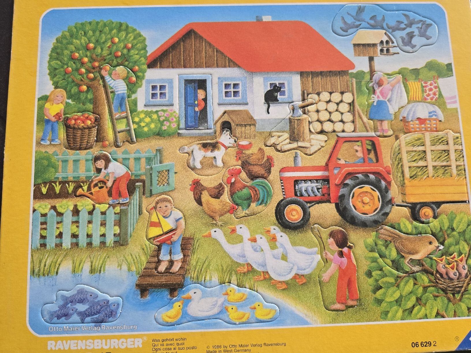 Ravensburger Puzzle: 2 Ravensburger Puzzle, Bauernhof, ab 18M. – Usato da Unterentfelden venduto da Panda-87 2