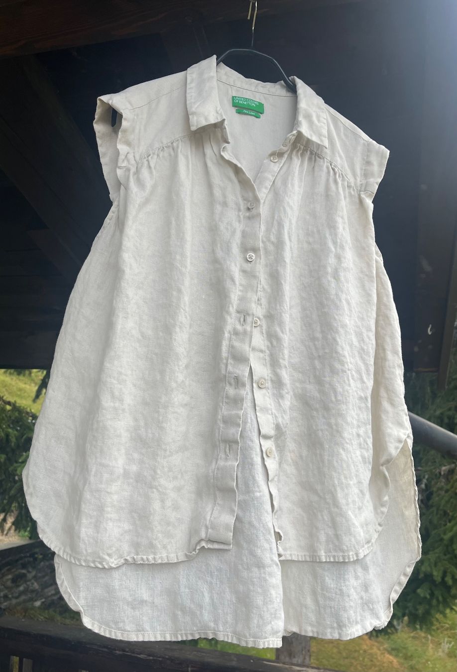 Benetton Camicette: Chemisier en lin benetton Gr M – Nuovo e nell'imballaggio originale da Ovronnaz venduto da fra_n8h8 1