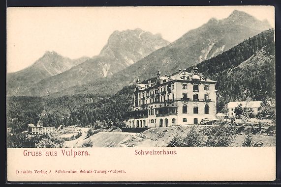 Cartoline postali: AK Vulpera, Schweizerhof – Usato da Berlin venduto da bartko-reher