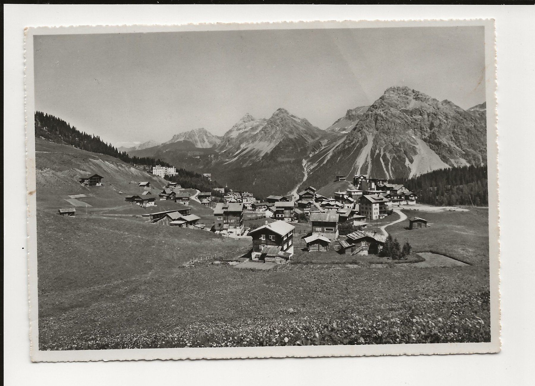 Cartoline postali: AK 1951 Inner - Arosa mit Furkapass GR – Usato da Greifensee venduto da 315WDO
