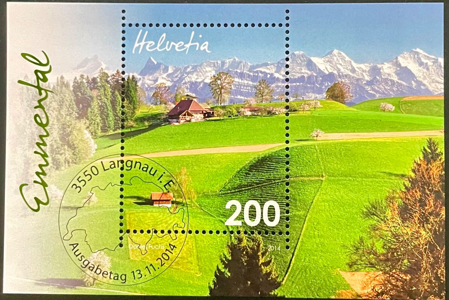 Tutti i francobolli: Sonderblock Typische Schweizer Landschaften - Emmental – Nuovo (secondo la descrizione) da Bern venduto da schm1969