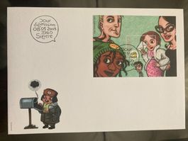 Schweiz 2003 Ersttagsbrief Block Comics Tom Tirabosco