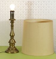 grosse Belux Messing Tischlampe - Stehlampe