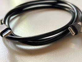 USB-C Kabel, Top Zustand, Schnellladekabel, Schwarz, 1,2 m