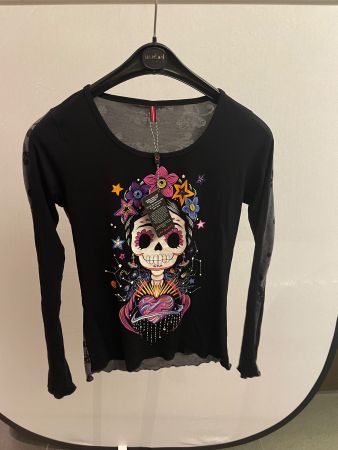 Sugar Skull Shirt Grösse M - Seamos Complices