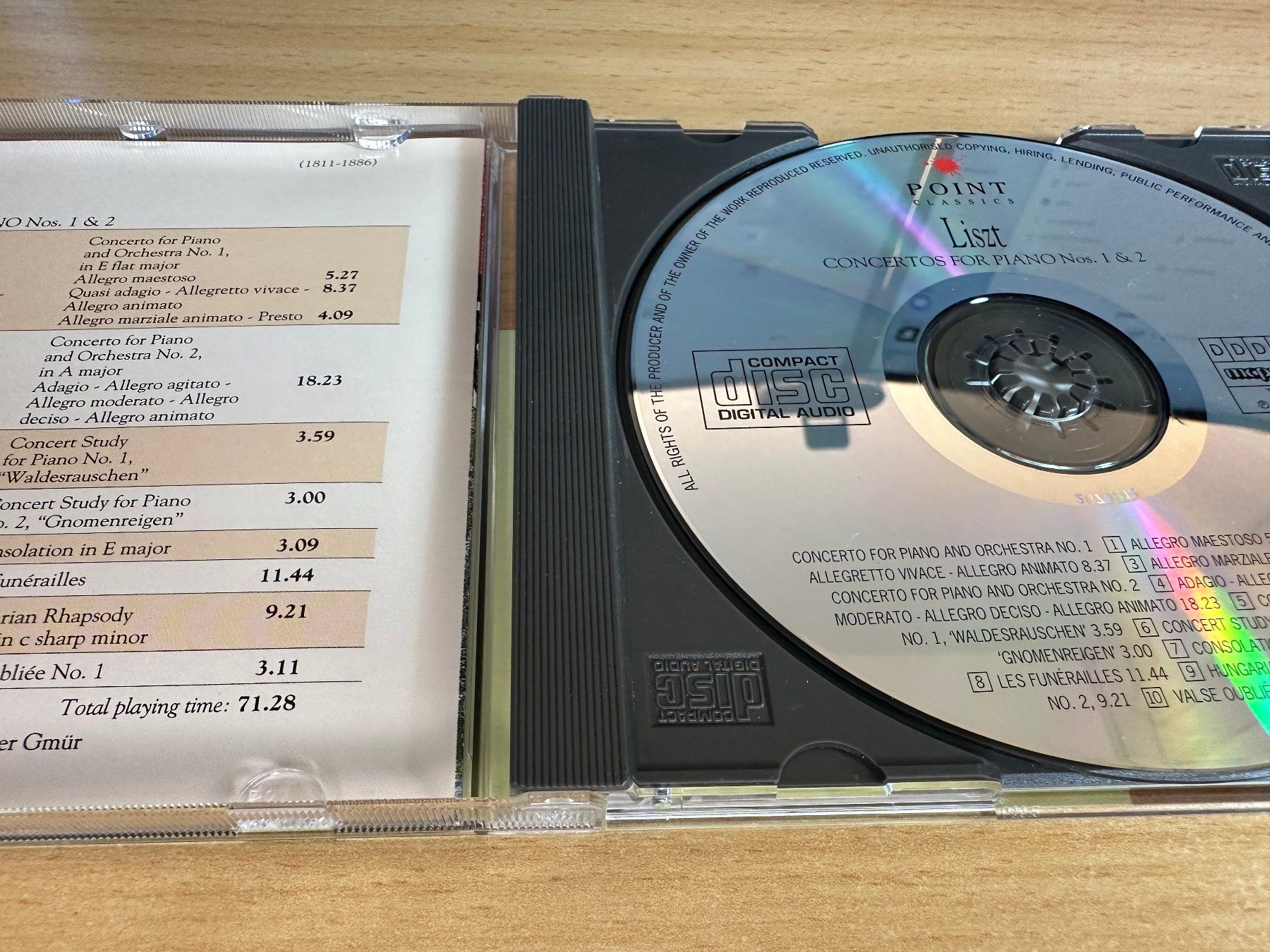 CD: F. Liszt - Concentos for Piano Nos. 1 & 2 – Usato da Rikon im Tösstal venduto da Alpenmutz 2