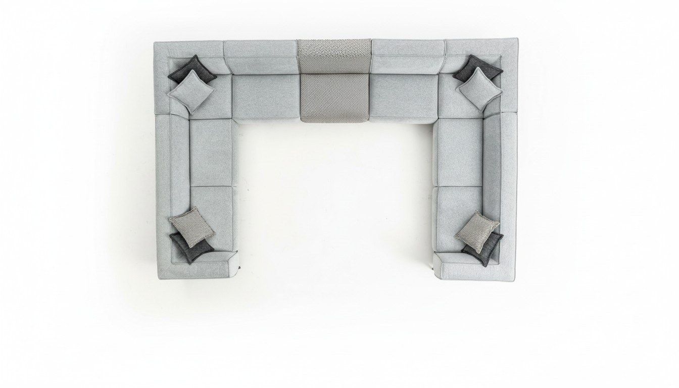 Divani: Ecksofa U Form Wohnzimmer Modern Design Big Grau Sofa Couch – Nuovo e nell'imballaggio originale da Zug venduto da jvmoebel-schweiz