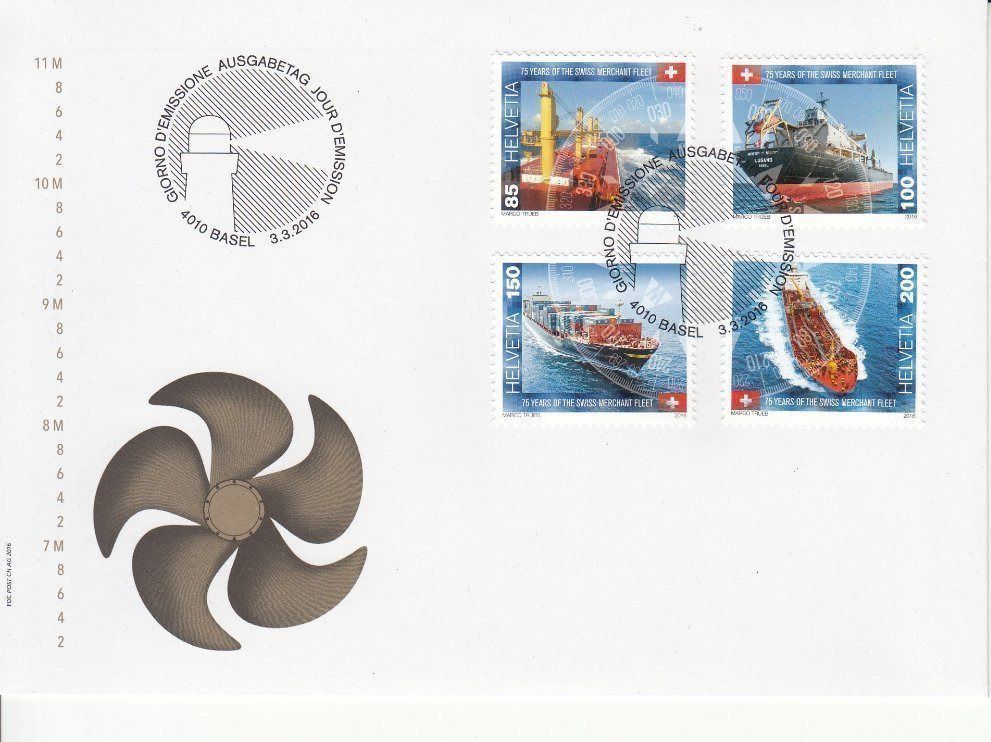 Tutti i francobolli: CH Ausgaben 1 / 2016 FDC – Usato da Bürglen TG venduto da StampGraf 9