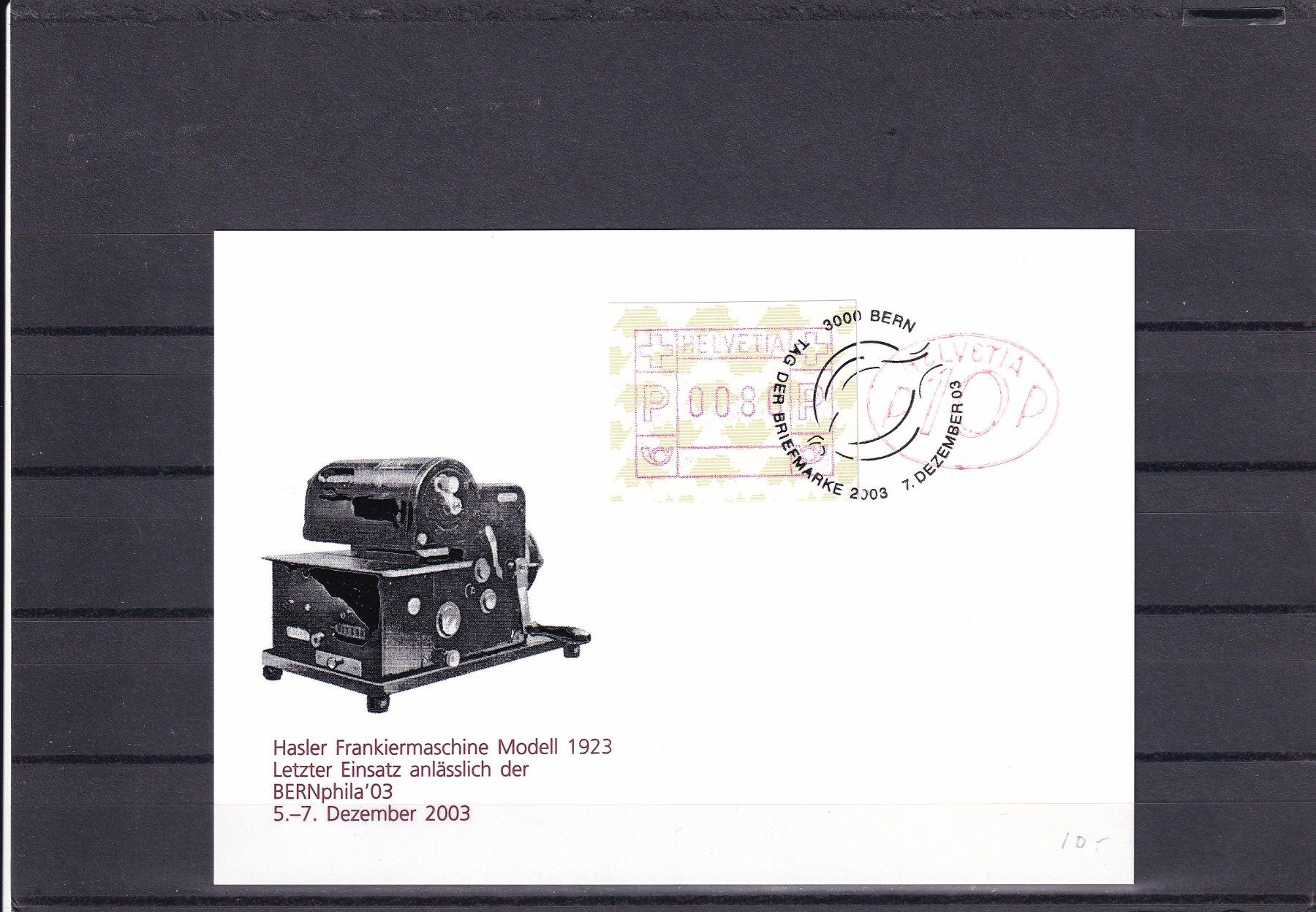 Tutti i francobolli: Tag der Briefmarke 2003 Bern 5.-7.12.03 – Nuovo (secondo la descrizione) da Birsfelden venduto da chr_yq2g