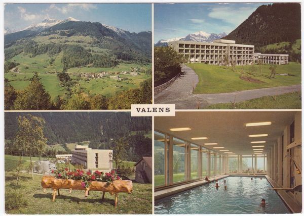 Cartoline postali: Valens, Bäderklinik, gelaufen 1973 – Usato da Frauenfeld venduto da POML