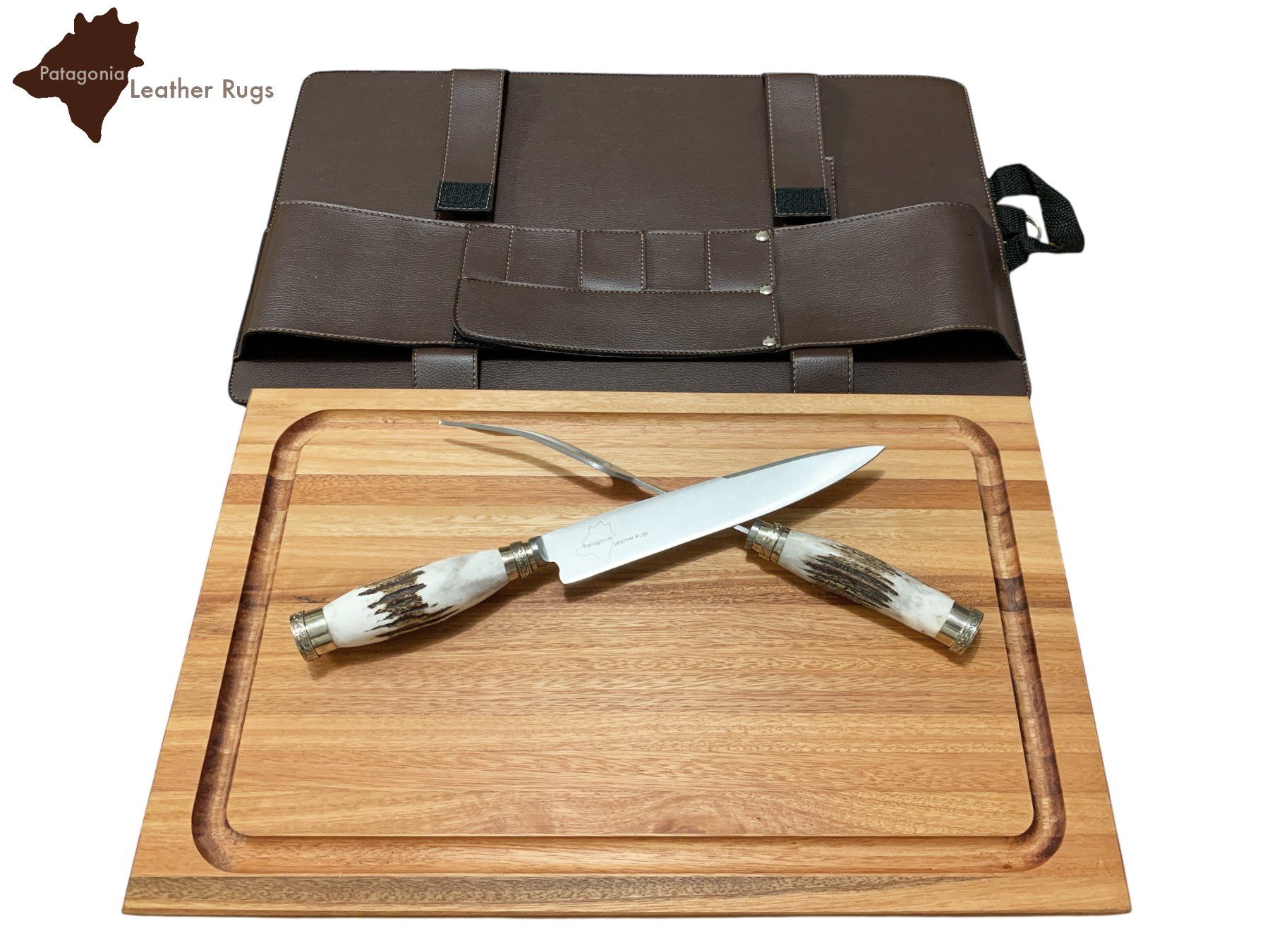 Set di posate: Set BBQ con Sciabola e forchettone da intaglio e Tagliere – Nuovo e nell'imballaggio originale da Arbedo venduto da patagonialeatherrugs 1