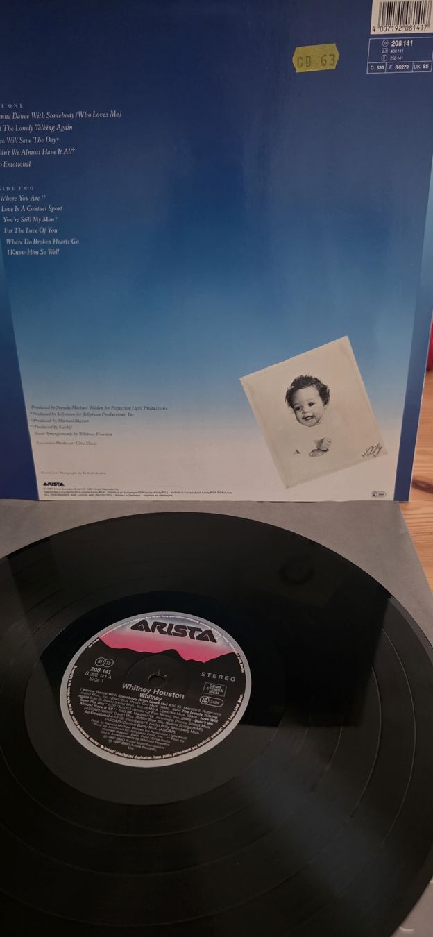 Schallplatten:  Whitney Houston Vg,Vg – Gebraucht aus Yvonand von RF-VINYL 2