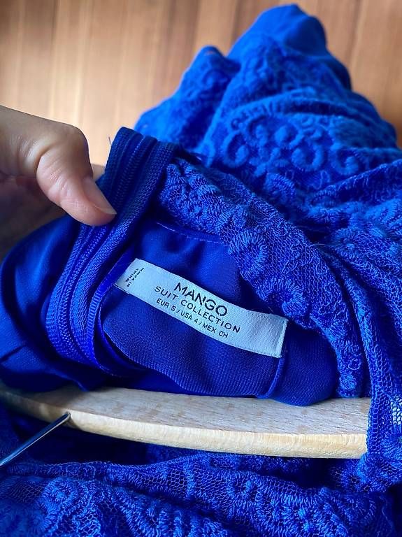 Mango Vestiti: Elegantes Abendkleid königsblau – Usato da Aarau venduto da lacrimara 3