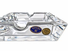 Magnifique cendrier Bohemia en cristal