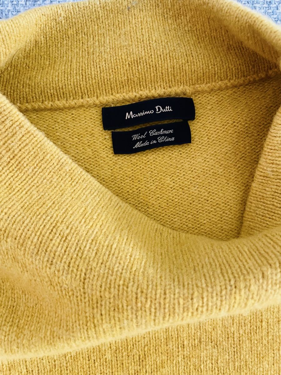 Massimo Dutti Maglioni & Felpe: Massimo Dutti Pullover gelb Wolle Kaschmir mit Loch – Usato da Glattpark(Opfikon) venduto da fra_6n5b 1