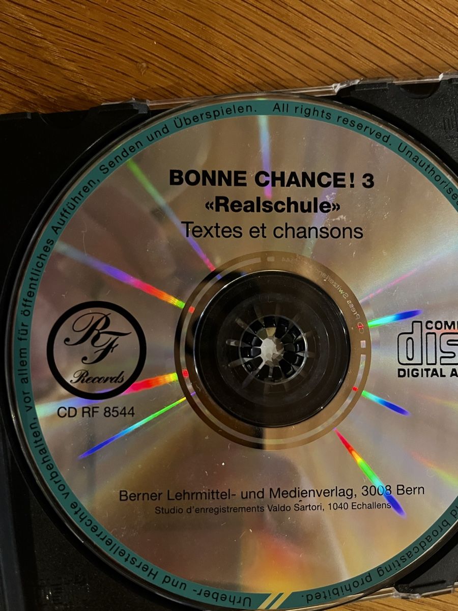CDs: Bonne Chance CD 3 Textes et Chansons / Realschule – Gebraucht aus Ipsach von  2