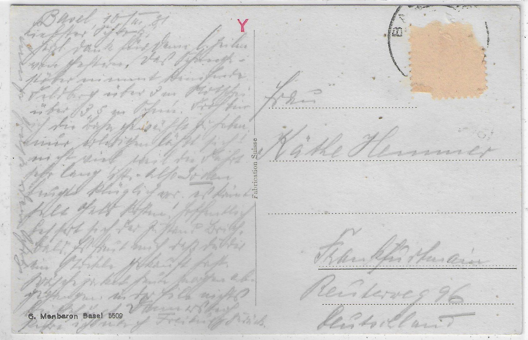 Cartoline postali: Basel und die Alpen – Usato da Ettingen venduto da Kartenplanet 1