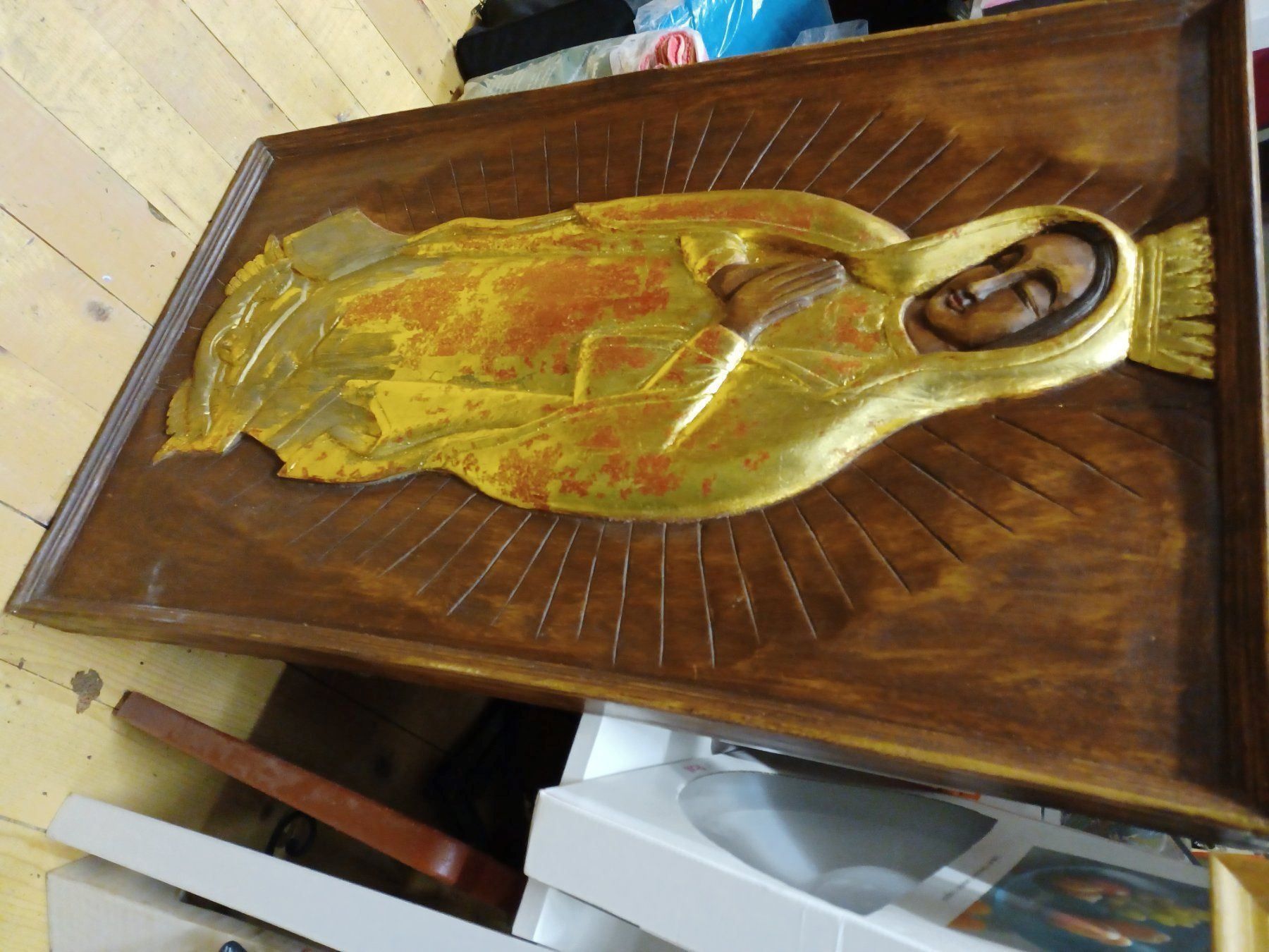 Foto & Immagini: Grosses Holzbild von Muttergottes – Usato da Grossdietwil venduto da hufi10