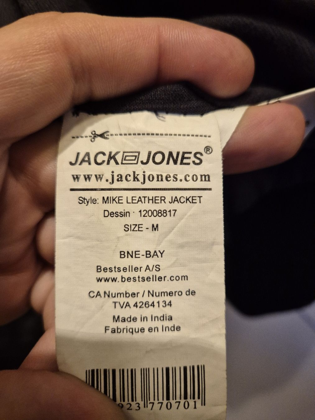Jack & Jones Giacche: Jack & Jones Lederjacke "Mike" Grösse M – Usato da Schlieren venduto da Marvanxxx 4