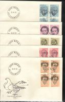 1972 FDC 4er Portraits III  aus ABO