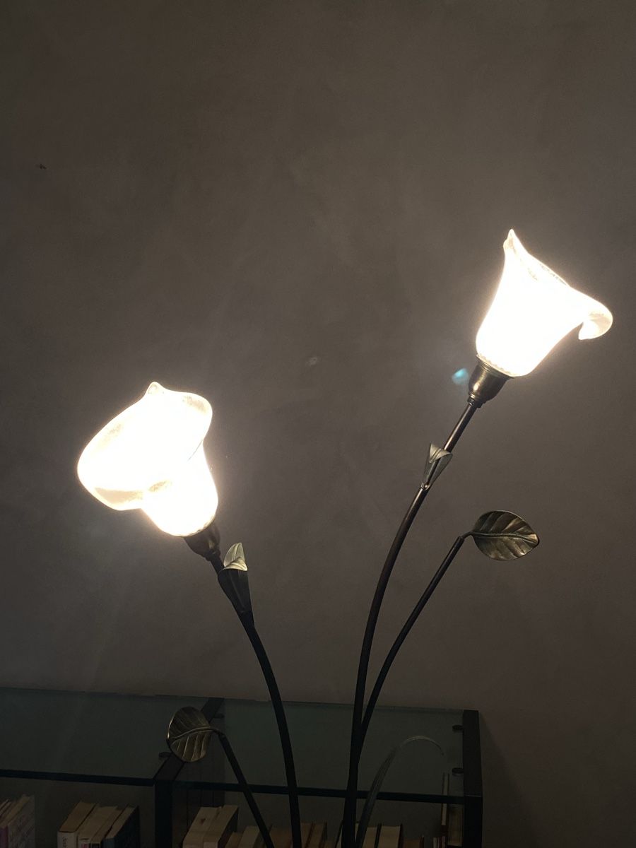 Lampade: Lampada da terra con fiori – Usato da Ascona venduto da her_7yh6 4