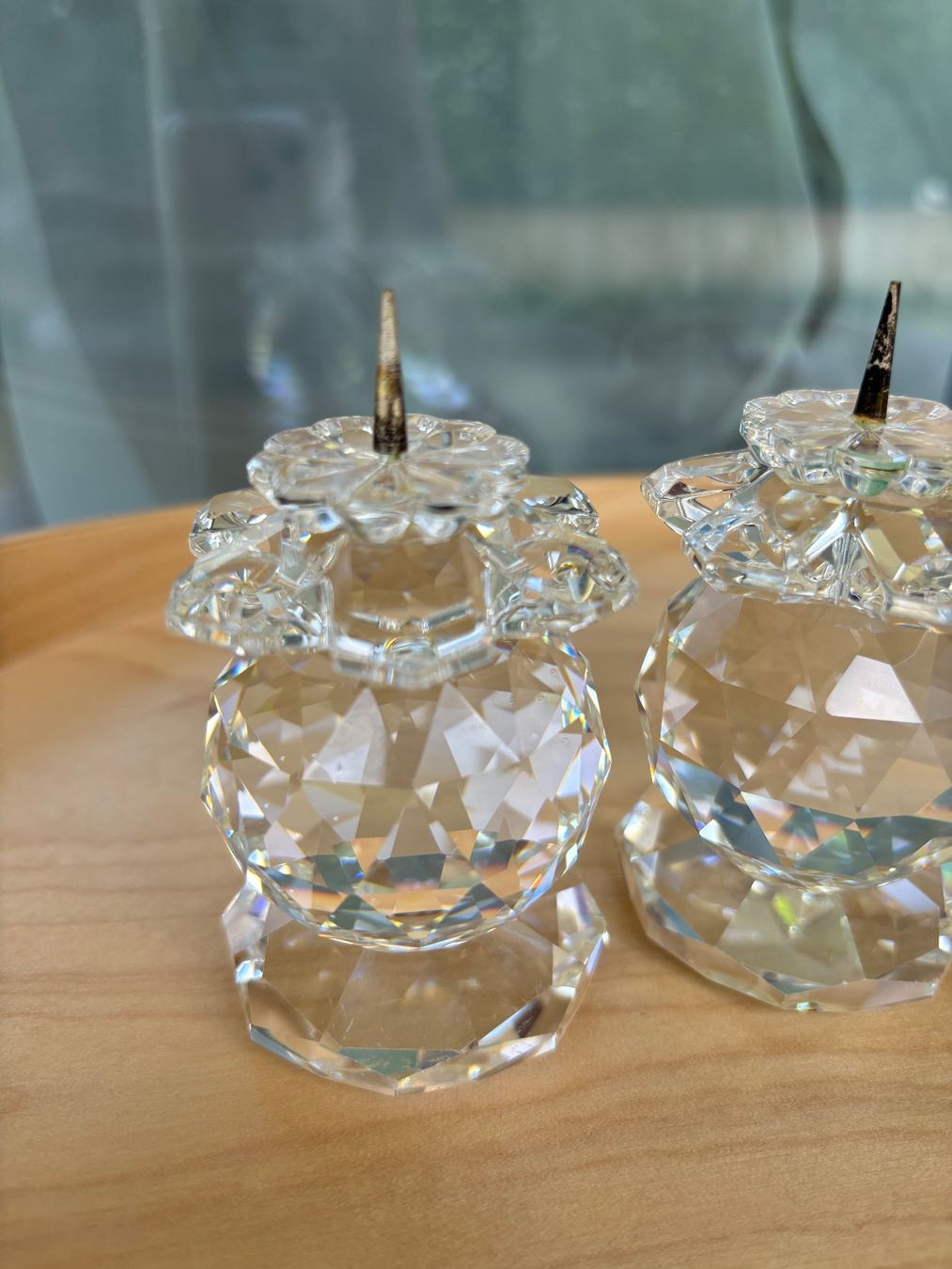 Swarovski Portacandele: Swarovski crystal vintage candle holders – Usato da Steinhausen venduto da ChromeVintage 4