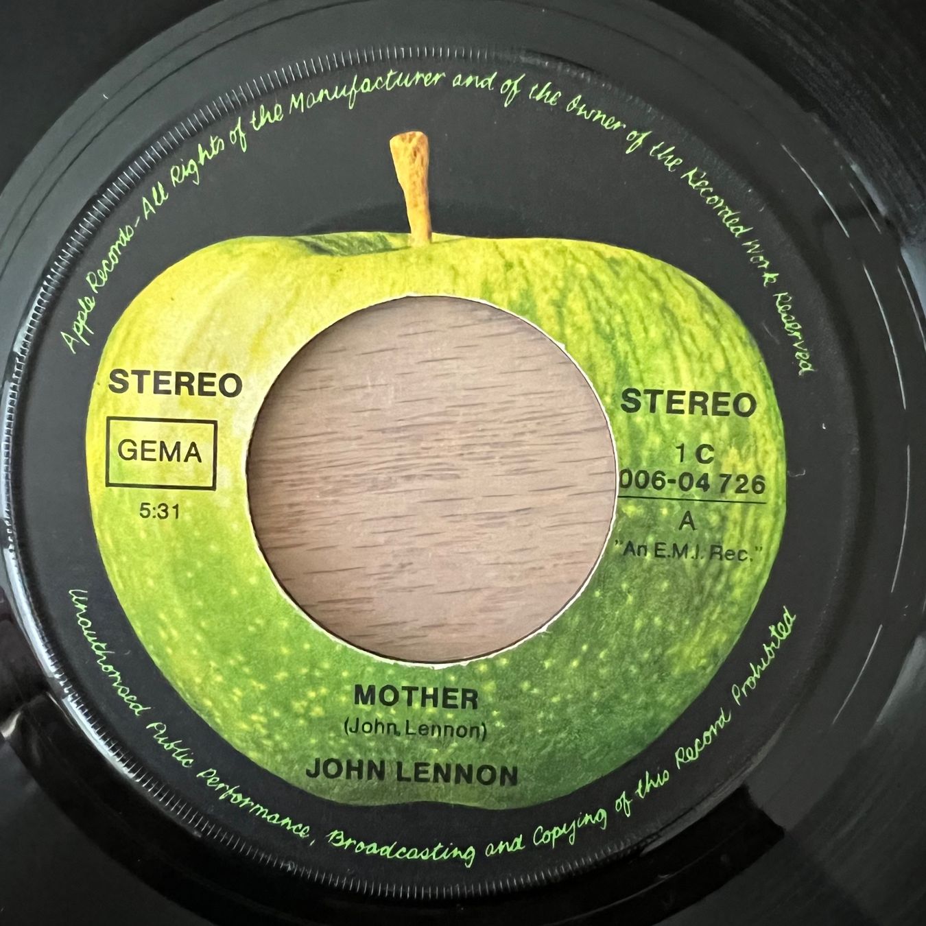 Dischi in vinile: John Lennon - Mother / 1. D-Press. 1970 – Usato da Gais venduto da soundcave57 2