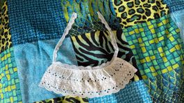 Puppenkleider, Puppenschürze, Schoss für Puppen, Spitz 9.5cm