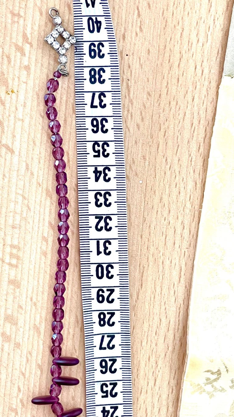 Amor Ketten: Halskette Perlen Amethyst 0,5x42cm Kette – Neu (gemäss Beschreibung) aus Kölliken von Prscoo 9