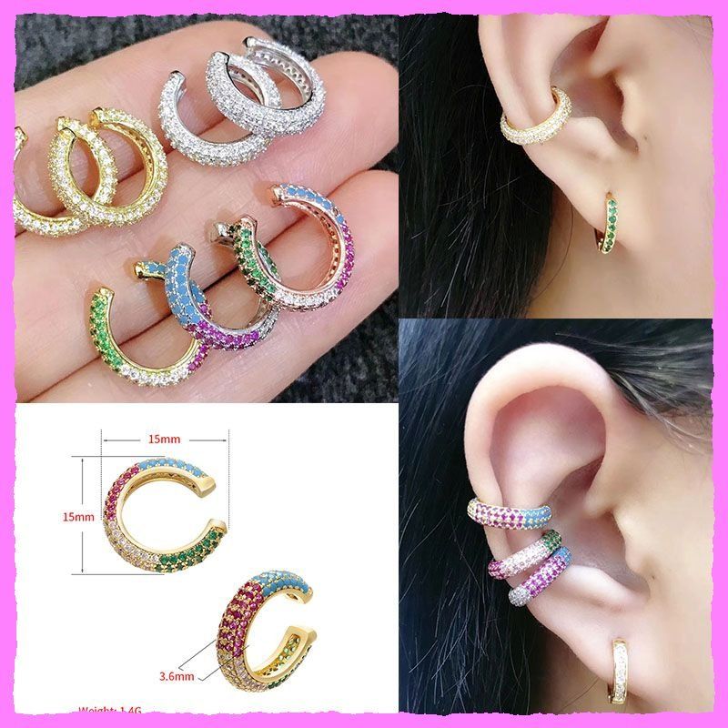 Orecchini pendenti & Orecchini a lobo: Bezaubernde Earcuffs mit Zirkonia – Nuovo e nell'imballaggio originale da Oberglatt ZH venduto da Diamond-Girl 3