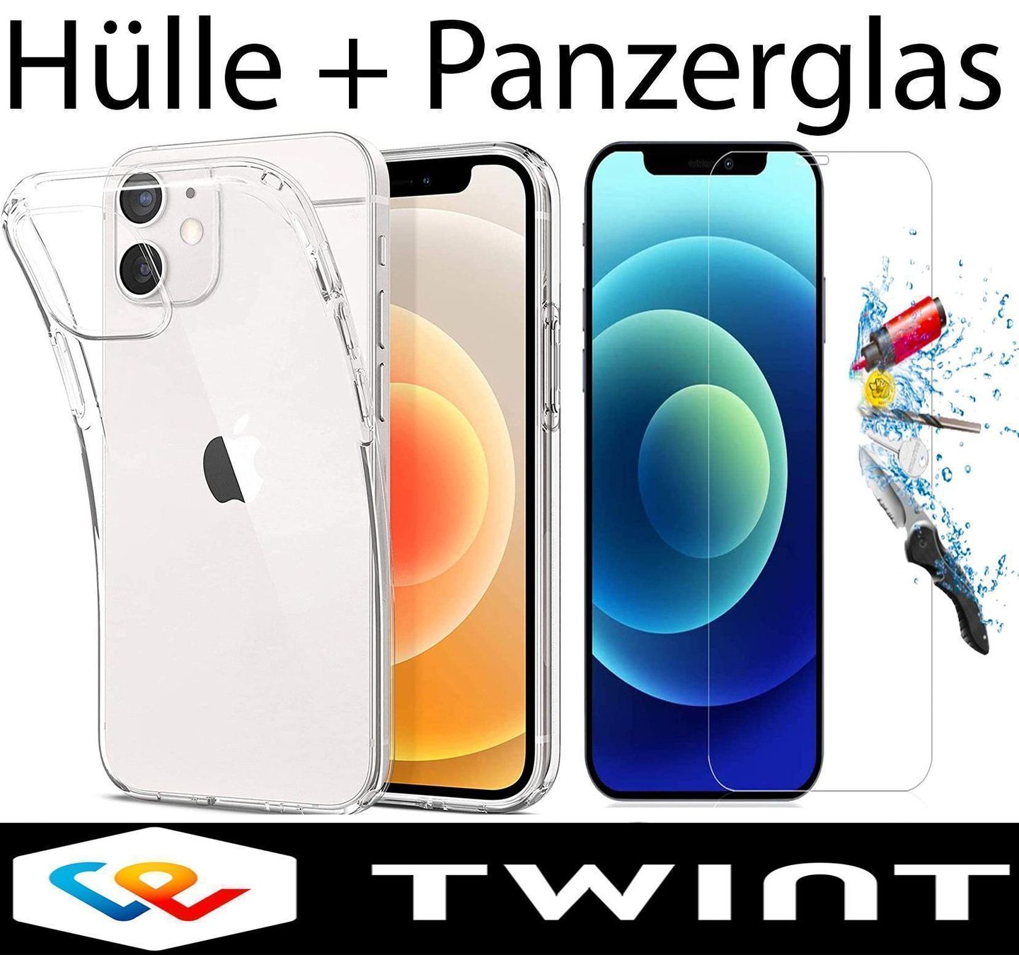 Cover & Protezioni schermo: iPhone 11 PRO MAX Hülle + Panzerglas CLEAR Case Cover Glas – Nuovo e nell'imballaggio originale da Volketswil venduto da coverandmore