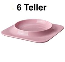 6 Teller rosa Gustaf Westman x IKEA, Vinterfint, Neu und OVP