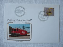 1982 Eröffnung Furka-Basistunnel, Oberwald