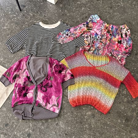 Damen Oberteile Paket, Grösse M, 4 Oberteile, Bluse/Cardigan