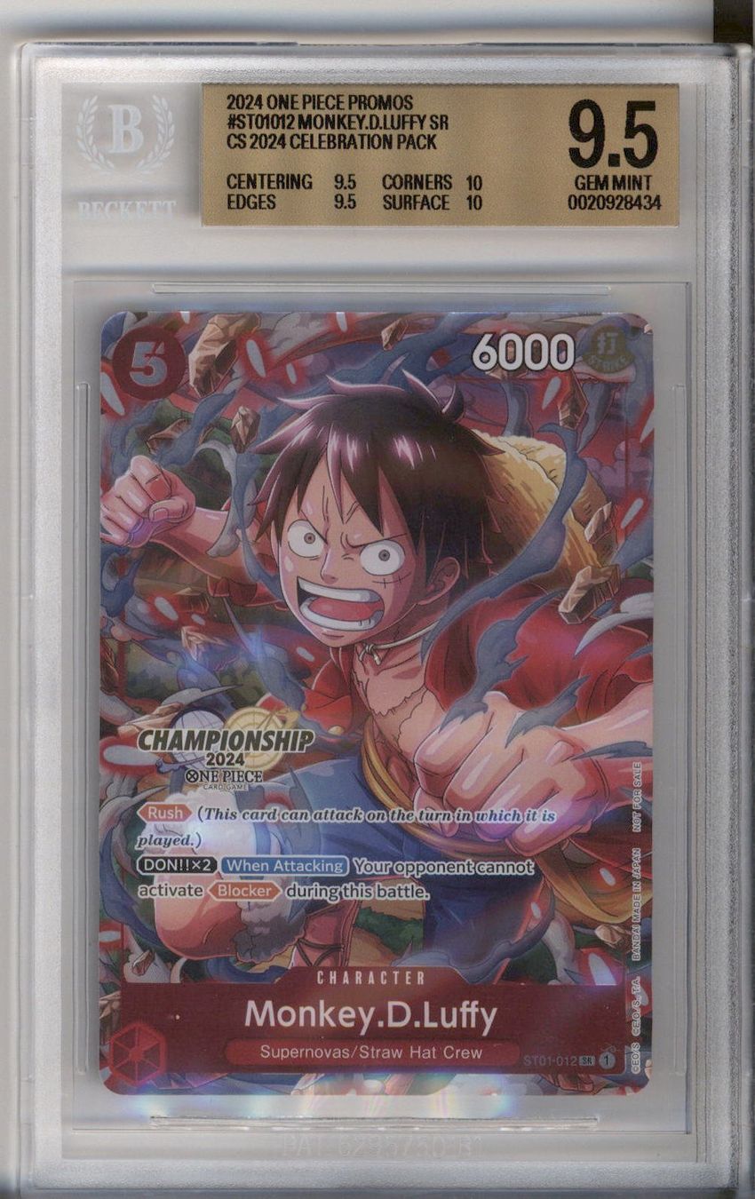 Bandai Carte collezionabili: Monkey.D.Luffy (ST01-012) BGS9.5 – Nuovo (secondo la descrizione) da Adligenswil venduto da Suter-Hobbyhaus