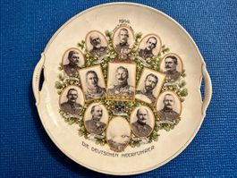 Zierteller, die deutschen Heerführer 1914