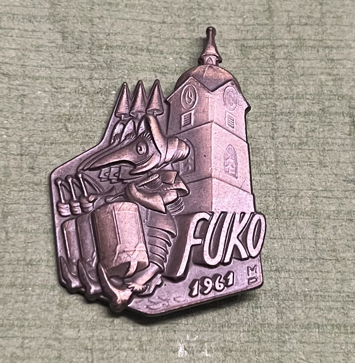Plaketten & Abzeichen: FUKO Fasnachtsplakette 1961 – Gebraucht aus Itingen von Bebbi6569