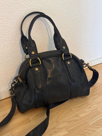 Liebeskind Berlin Lederhandtasche schwarz mit Schultergurt