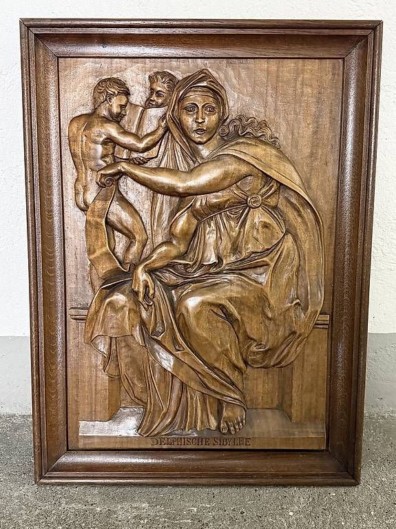 Xilografie: Holzschnitzerei, Delphische Sibylle – Usato da Luzern venduto da sunnymountain33
