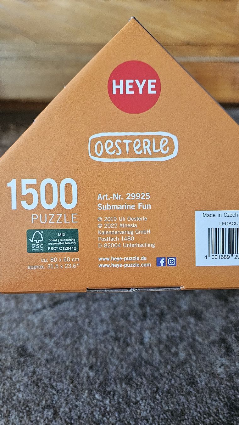 Heye Puzzles: Heye Puzzle 'Submarine Fun' – Neu (gemäss Beschreibung) aus Teufen AR von patchouli13 1