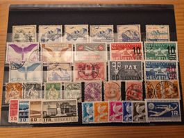 CH-Briefmarken */o auf Karte E7 Zustand gemäss Bilder