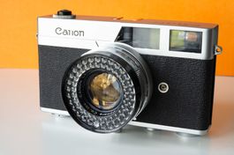 Canon Canonet SE mit 45mm f1.9 und Ledertasche