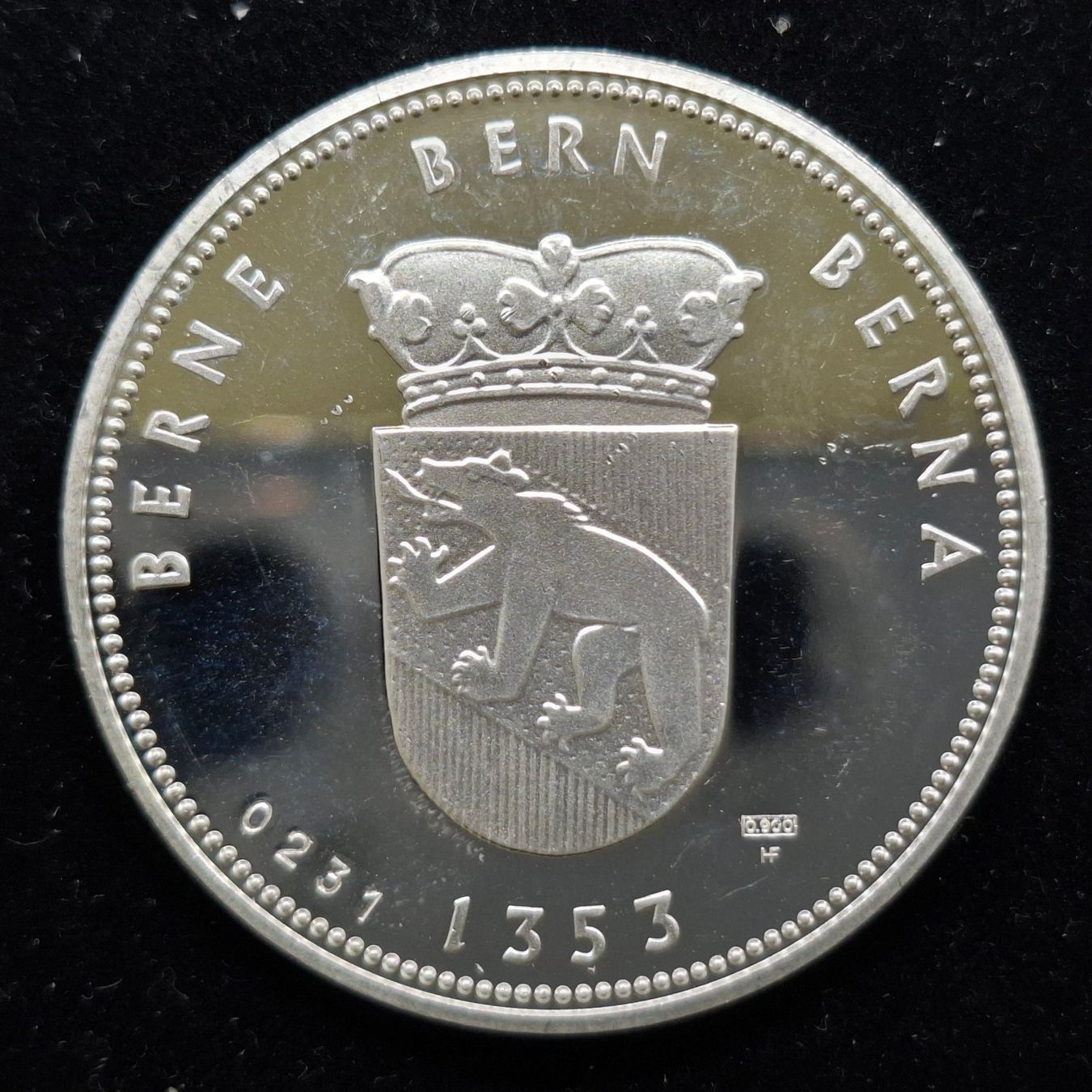 Medaglie: Medaille Kanton Bern 900/1000 Silber, Rümligen, 15gr. – Usato da Bern 14 venduto da rvonmay 1