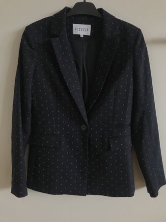 Veste Blazer marine Claudie Pierlot, T36, polyester viscose