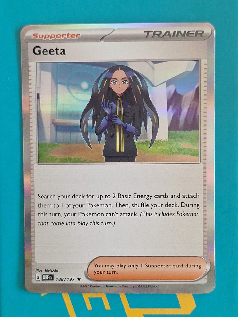 Pokémon Carte collezionabili: Geeta Holo - Pokemon Obsidian Flames – Usato da Altstätten SG venduto da GGsGameshop